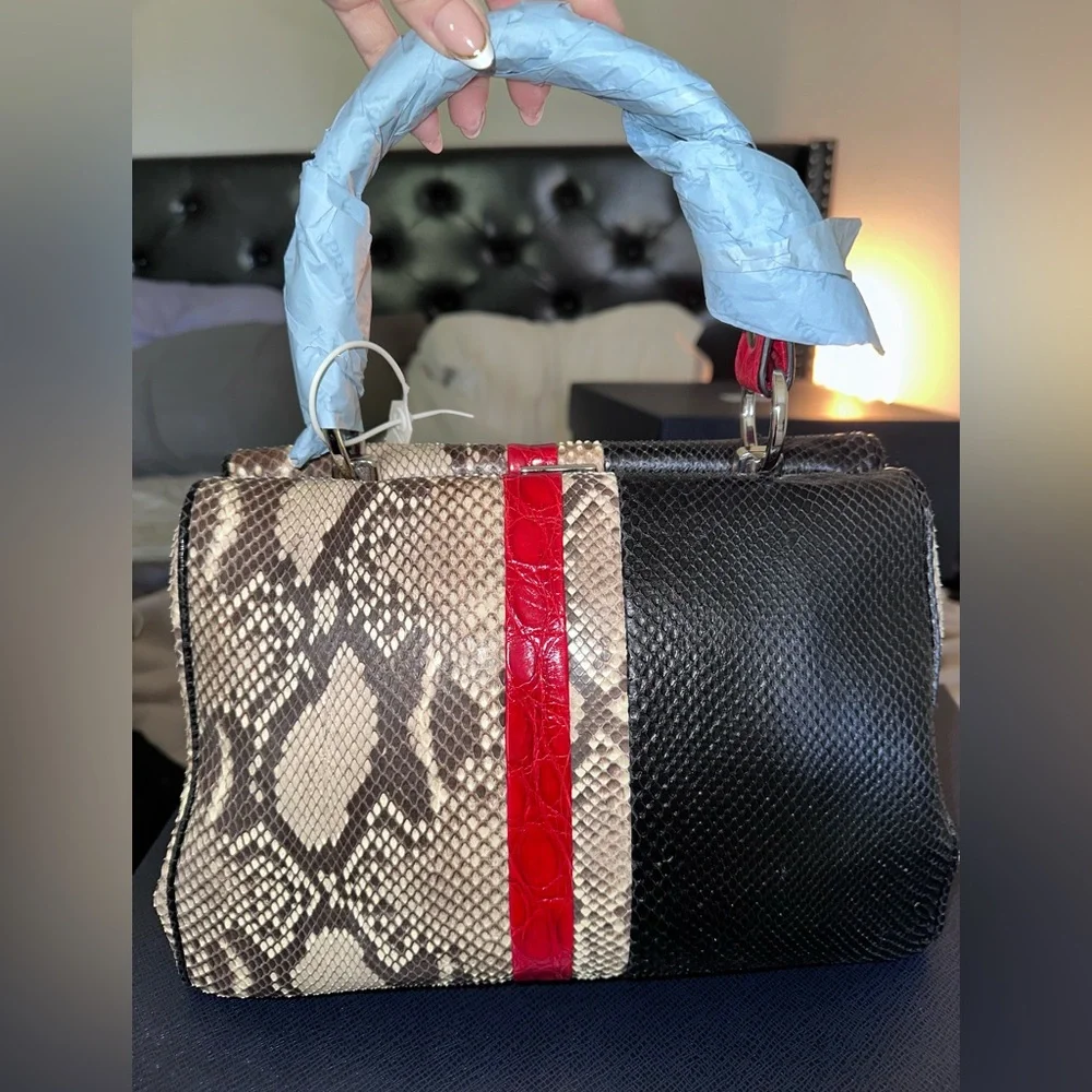 NWT RARE PRADA BAG - Genuine Crocodile, Python, & Leather